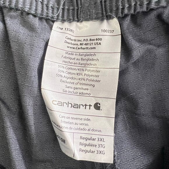 Carhartt Ripstop Boot Cut 8 Pocket Cargo Scrub Pants 3XL - Picture 5 of 6
